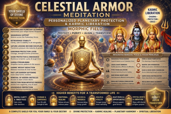 Celestial Armor Meditation – Personalized Planetary Protection & Karmic Liberation | Premium Morphic Field | Dynamic Energy Field