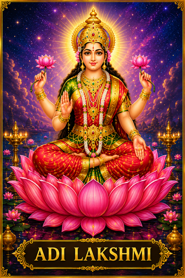 Ashta Lakshmi I: Adi Lakshmi | Primordial Divine Abundance & Spiritual Prosperity | Premium Morphic Field | Dynamic Energy Field
