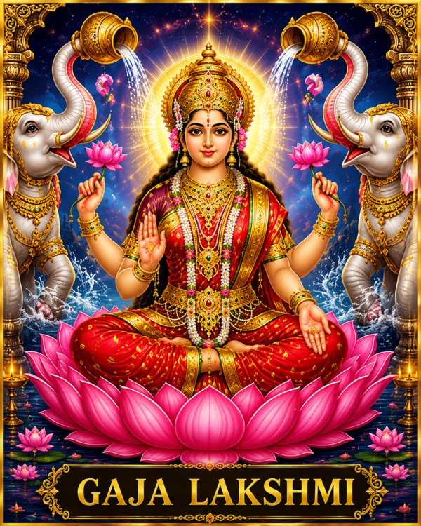 Ashta Lakshmi IV: Gaja Lakshmi | Royal Prosperity, Fortune & Divine Blessings | Premium Morphic Field | Dynamic Energy Field