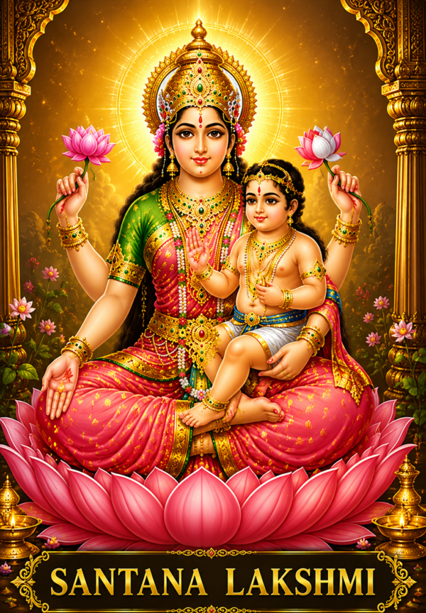 Ashta Lakshmi V: Santana Lakshmi | Family Harmony, Children & Nurturing Energy | Premium Morphic Field | Dynamic Energy Field