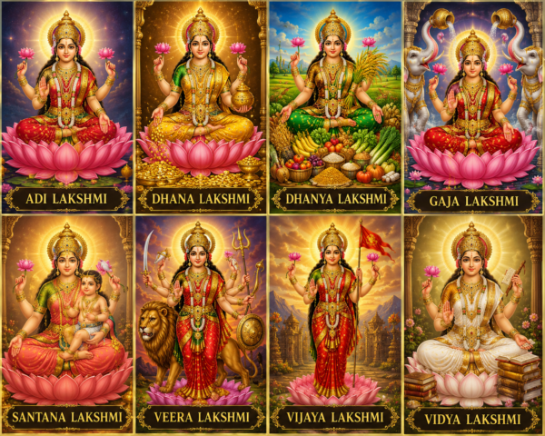 Ashta Lakshmi Supreme Abundance Consciousness | Unified Blessings of the Eight Divine Lakshmis | Premium Morphic Field | Dynamic Energy Field