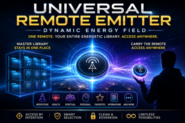 How to Broadcast Your Energetic Library Anywhere | Universal Remote Emitter | Dynamic Energy Field